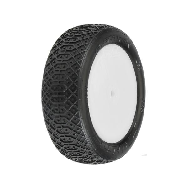 Pro-Line koleso 2.2", pneu Electron MC 2WD Buggy, disk Velocity H12 biely - predný (2)