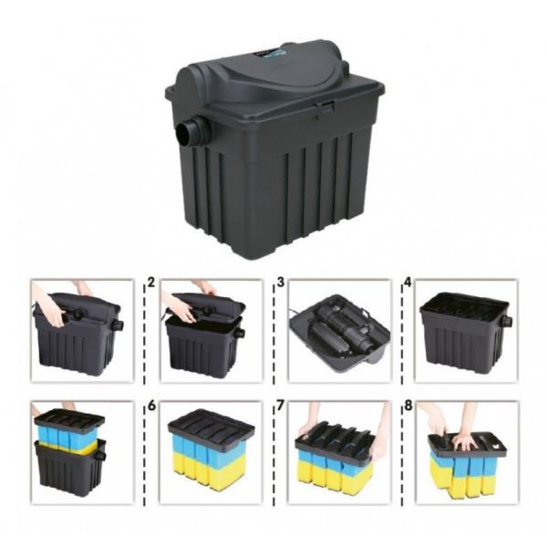 Jezírkový biofiltr YT-45000 s UV lampou a čerpadlem