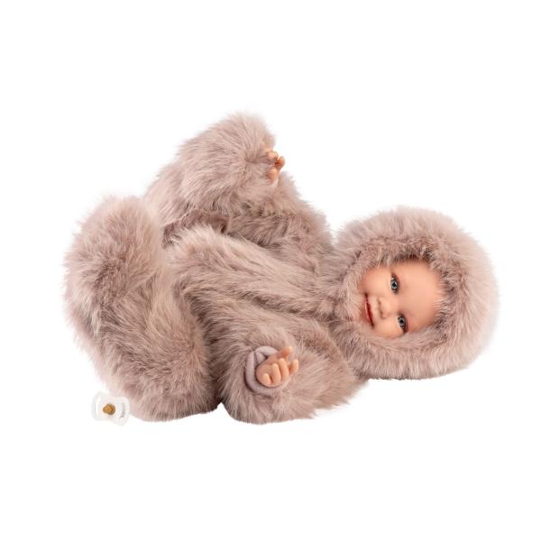 Llorens 74506 NEW BORN – realistická panenka miminko se zvuky a měkkým látkovým tělem – 45