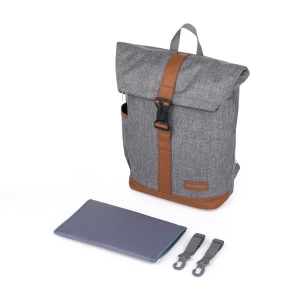 PETITE&MARS Batoh přebalovací na kočárek Jackob Ultimate Grey (obrázek 3)
