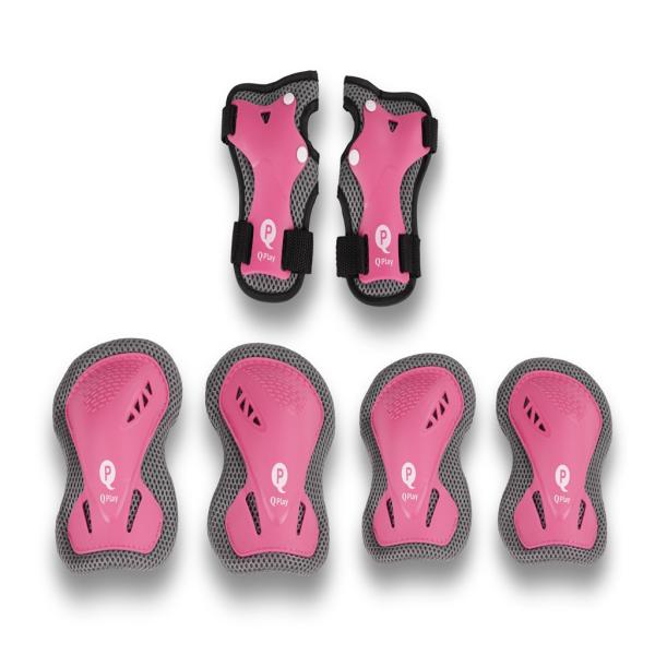 QPLAY Chrániče dětské Pink, vel. S, věk 3-5 let