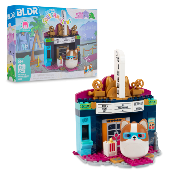 SQUISHMALLOWS stavebnice BLDR – Reginald a kino