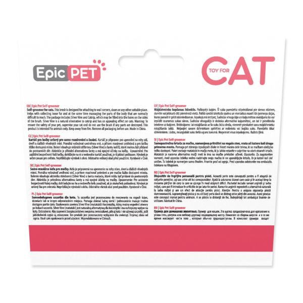 Hřeben Epic Pet solf-groomer na rohy pro samo-masírování a česání 8x12x5cm