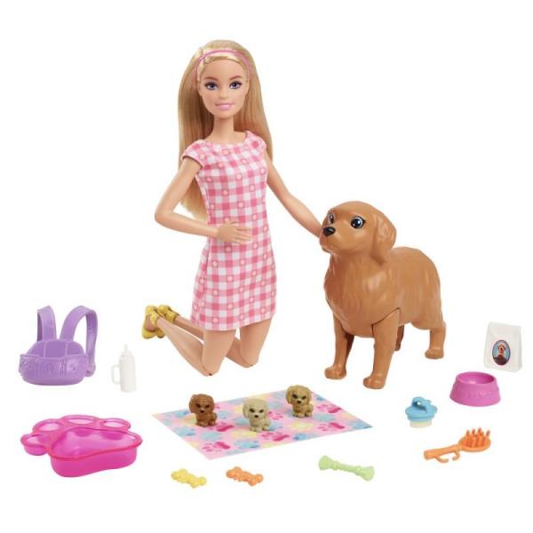 Mattel Barbie Novorozená štěňátka HCK75