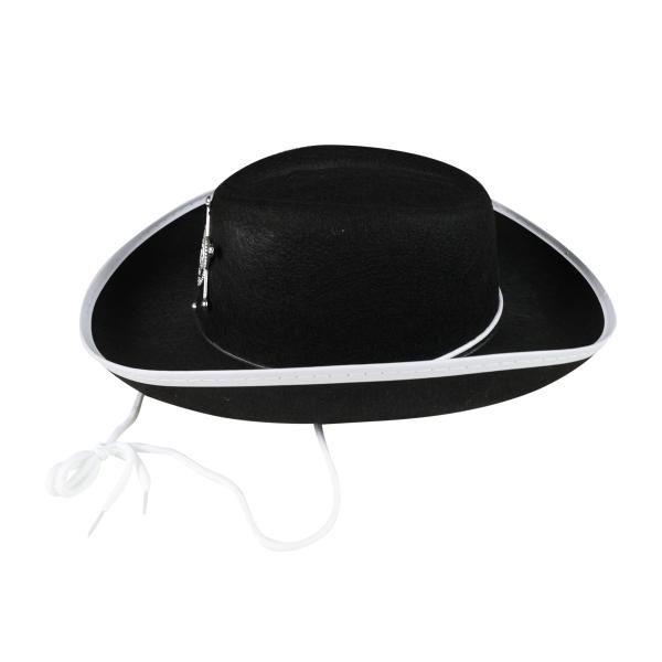 Dětský klobouk černý šerif (obrázek 3)