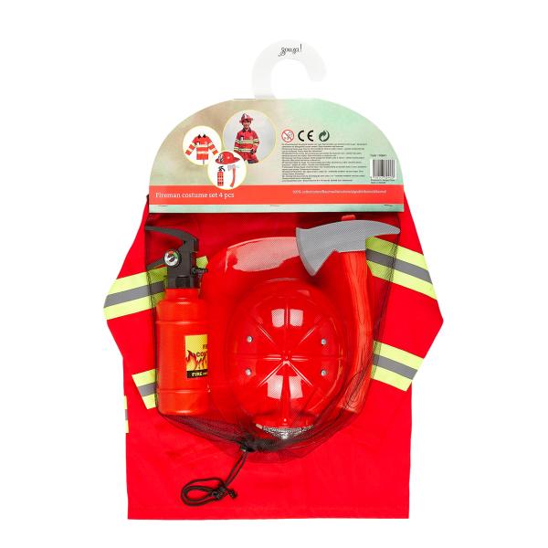 Souza Souza! - dětský kostým - Hasič - 4-7 let, 110-122 cm