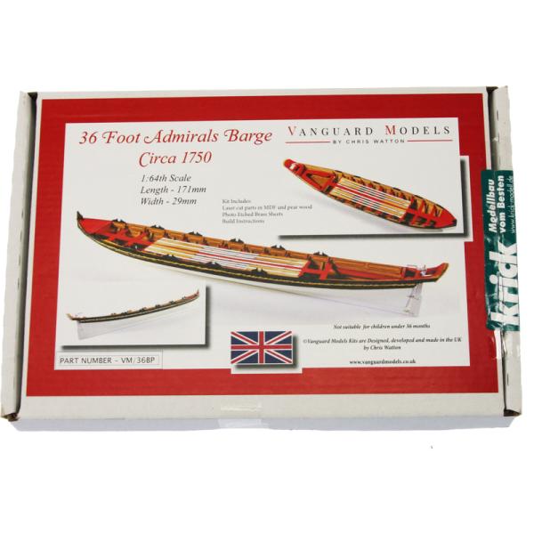 Vanguard Models admirálský člun 36" 1:64 kit (obrázek 4)