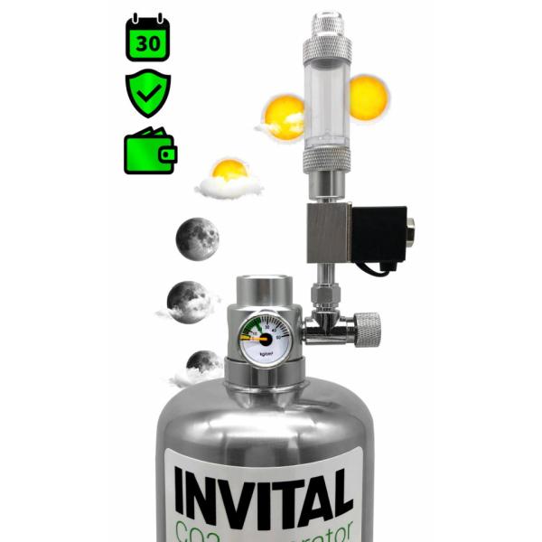 Generátor CO2 INVITAL s nočním vypnutím s 2l lahvičkou