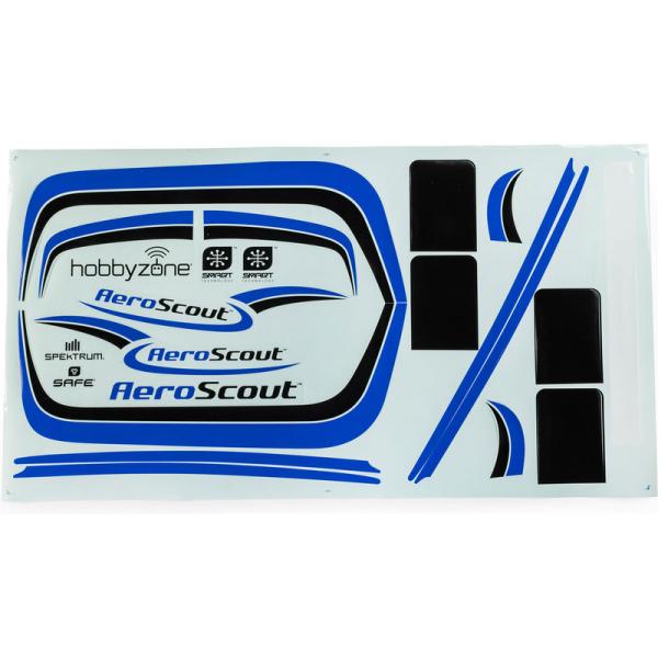 Hobbyzone nálepky modré: Aeroscout 1.1m
