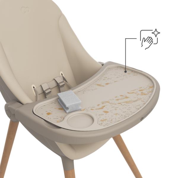 KINDERKRAFT Jídelní židlička a lehátko Fini Up 2v1 Beige (obrázek 8)