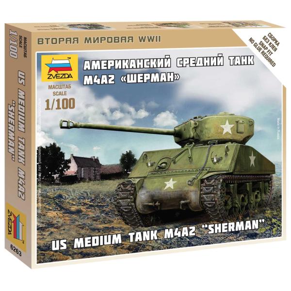 Wargames (WWII) tank 6263 - Sherman M-4 (1: 100)