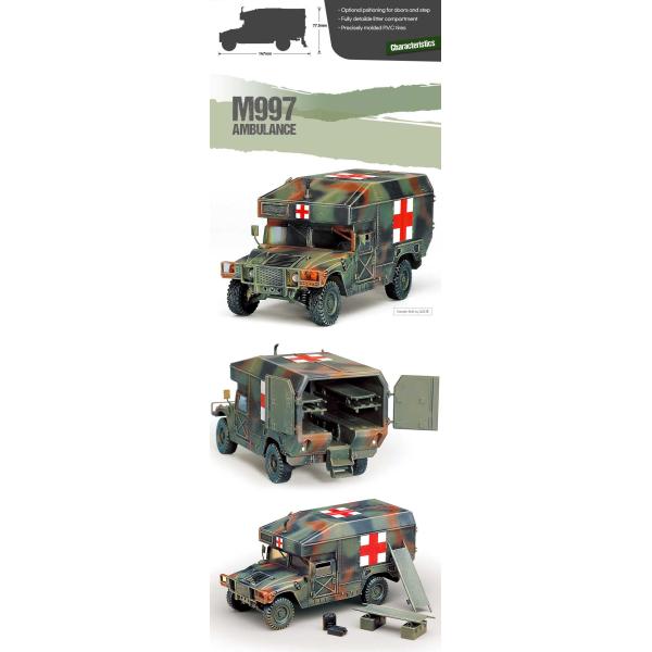 Model Kit military 13243 – M997 MAXI AMBULANCE (1:35)