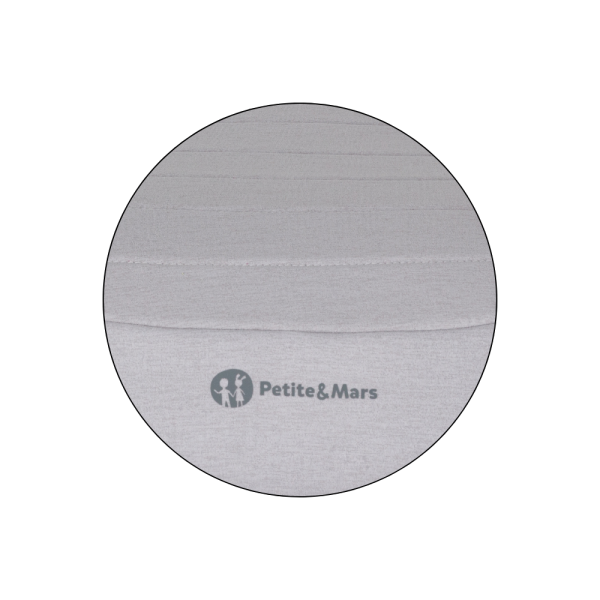 PETITE&MARS Podsedák Zuno Gentle Grey 125 - 150 cm (22-36 kg) (obrázek 5)