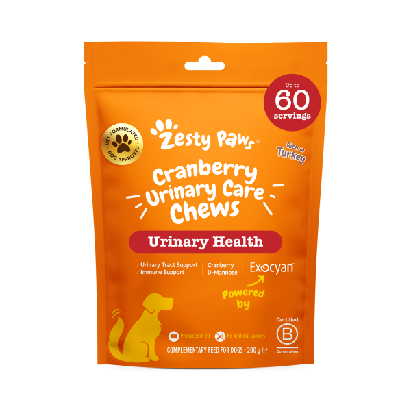 Zesty Paws Cranberry Urinary Chews (60 ks) – funkční doplněk stravy pro psy