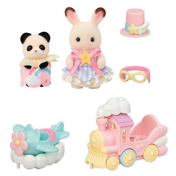 Sylvanian Families Letadlo, vláček a baby figurky v zábavním parku (obrázek 3)