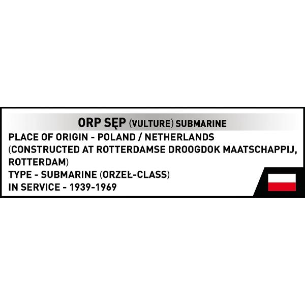 Cobi 4856 II WW Polská ponorka ORP Sep, 1:300, 190k (obrázek 6)
