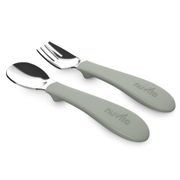 Set lyžička a vidlička, Sage Green
