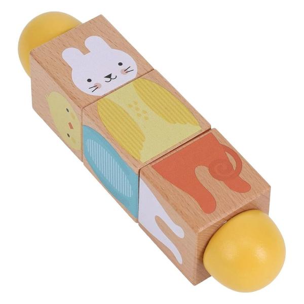 Petit Collage Dřevěná Twist hračka Shoda (obrázek 3)