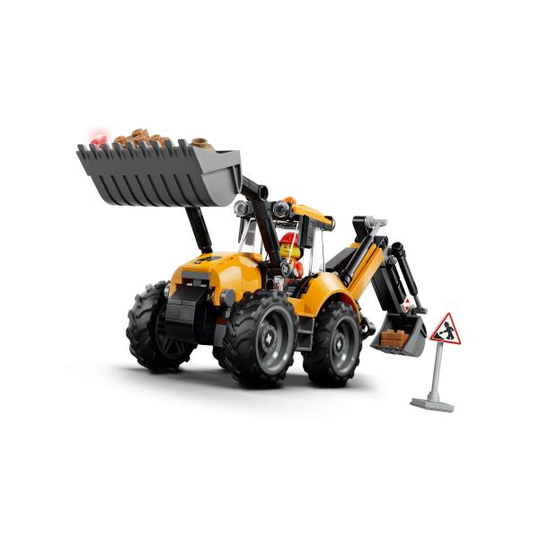 LEGO® City 60480 Žlutý nakladač s rýpadlem (obrázek 4)