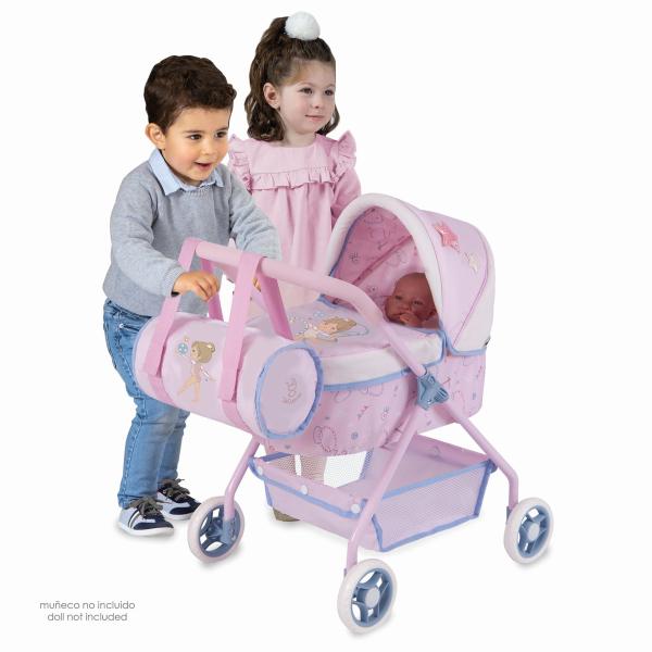 DeCuevas 86051 Můj první kočárek pro panenky s taškou GALA 2023 - 56 cm (obrázek 3)