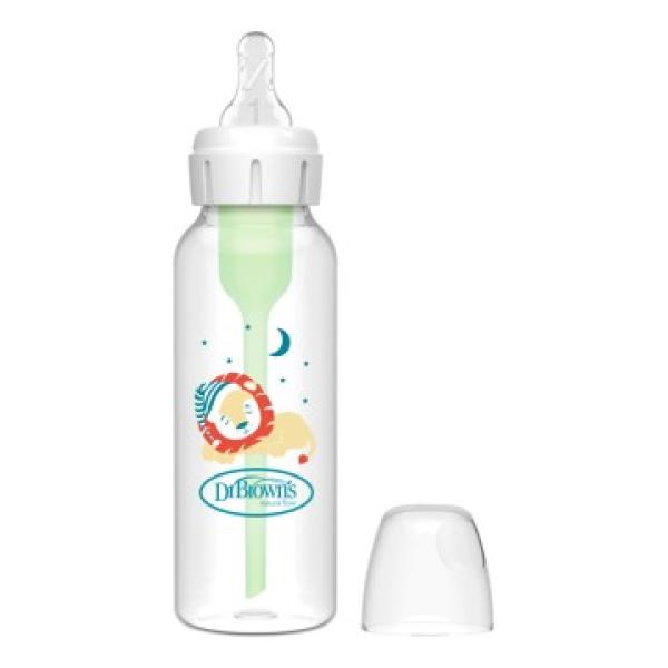 Fľaša Dr. Brown's Options+ pre bábätká s protikolikovým systémom 250 ml LION BPA FREE (SB81105)
