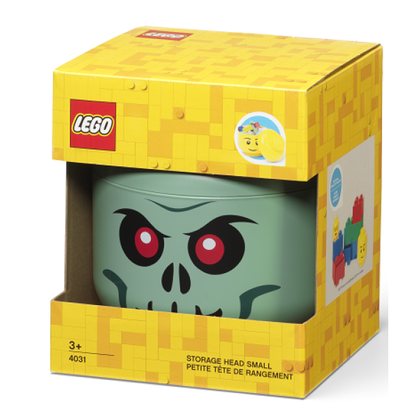 LEGO® úložná hlava (velikost S) - zelený kostlivec (obrázek 3)