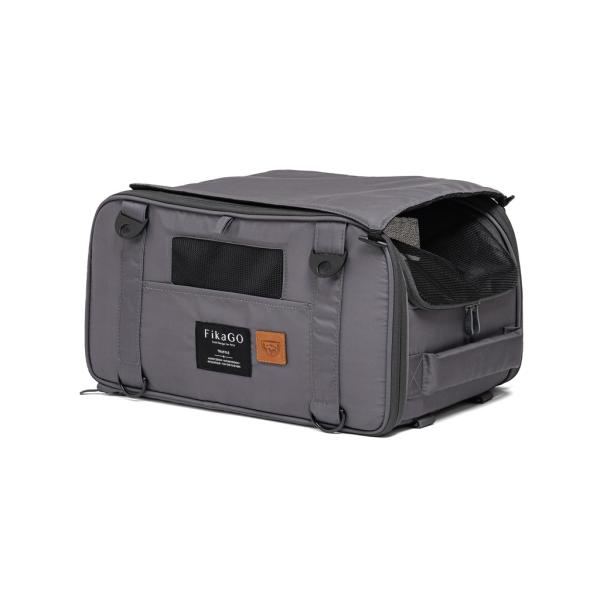 FIKAGO Nosič cestovný pre psov a mačky Truffle Grey