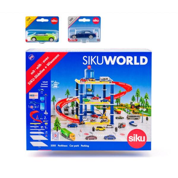Siku World - Garáž s 2 auty