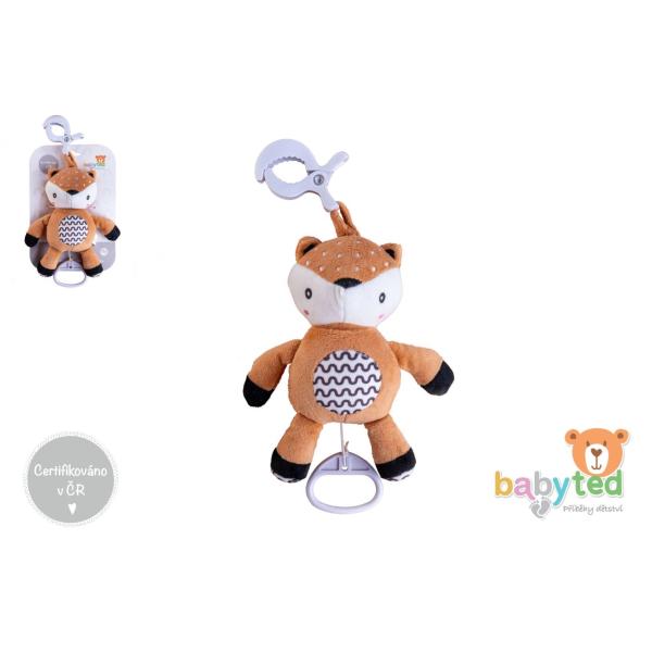 Srneček babyted natahovací plyš 30cm závěs na postýlku/kočárek (obrázek 3)