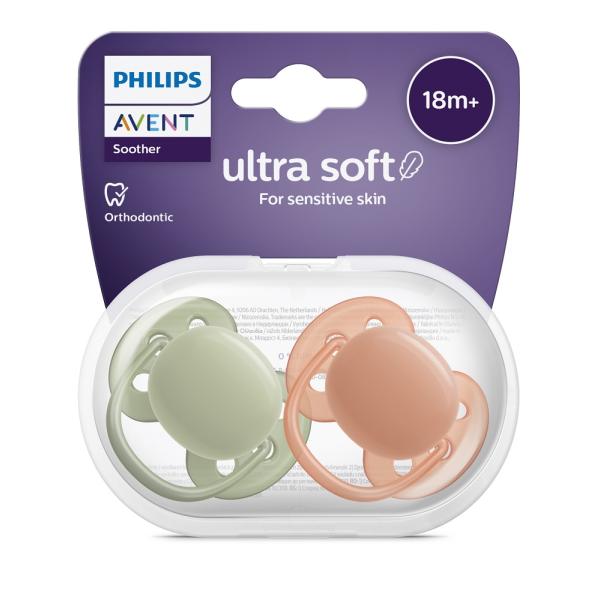 Philips AVENT Cumlík Ultrasoft Premium neutrální 18m+ 2 ks