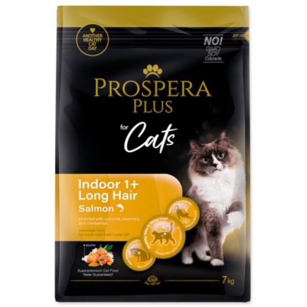 Prospera Plus Indoor 1+ Losos Dlhá Srst 7kg