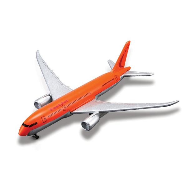 Maisto - Fresh Metal Tailwinds - lietadlá, Boeing 787-8 Dreamliner, oranžovo-strieborné, b