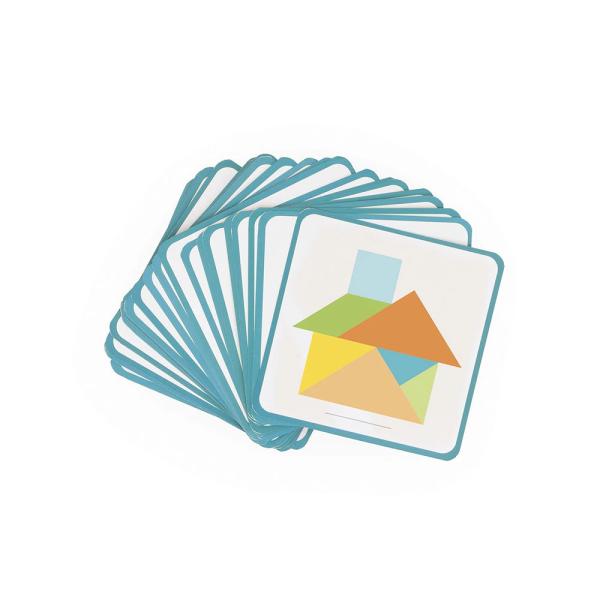 Janod Origami Tangram s předlohami 25 ks karet série Montessori (obrázek 7)