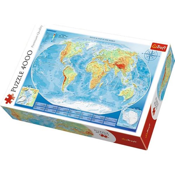 Trefl Puzzle 4000 dílků Velká mapa světa