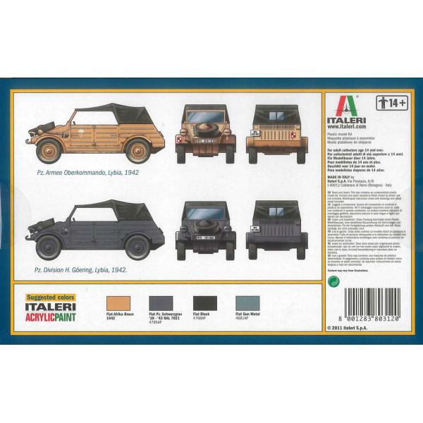 Model Kit military 0312 – VW Typ 82 Kübelwagen (1:35)