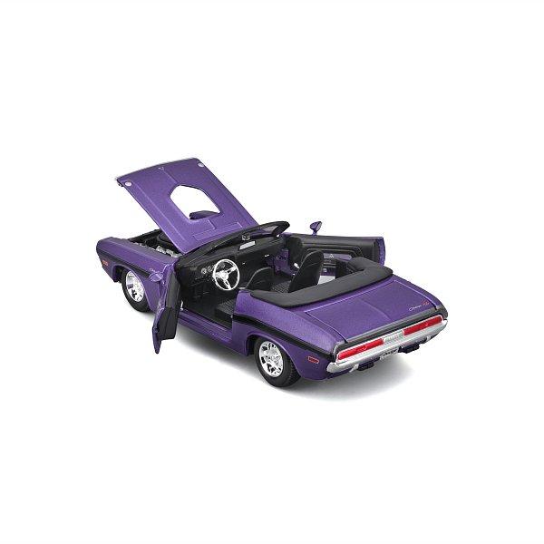 Maisto - 1970 Dodge Challenger R/T Convertible, kovový fialový, 1:24 (obrázek 4)