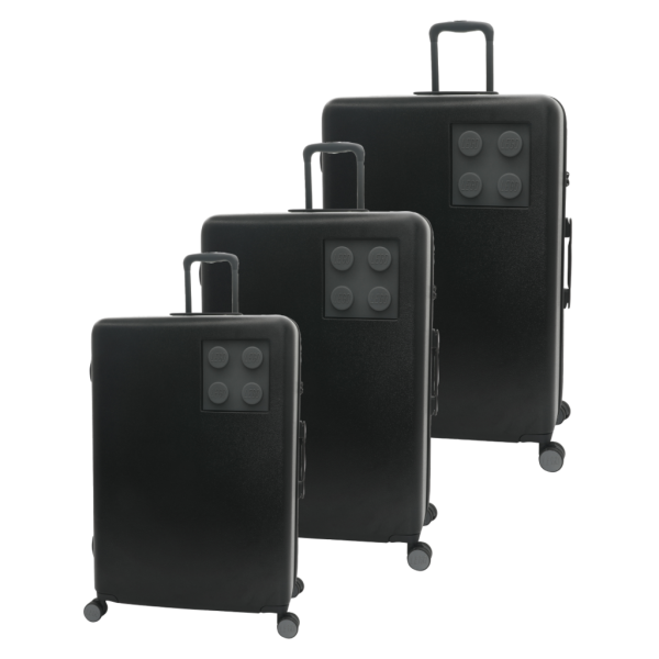 LEGO kufr URBAN, set 3 ks – Černý/Tmavě šedý