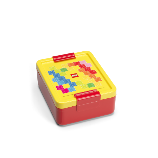 LEGO Brick box na desiatu - červená/žltá