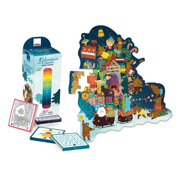 Vilac Adventní kalendář magnetické puzzle