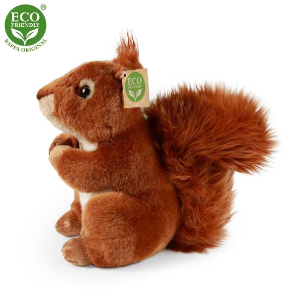 Plyšová veverka sedící 23 cm ECO-FRIENDLY (obrázek 3)