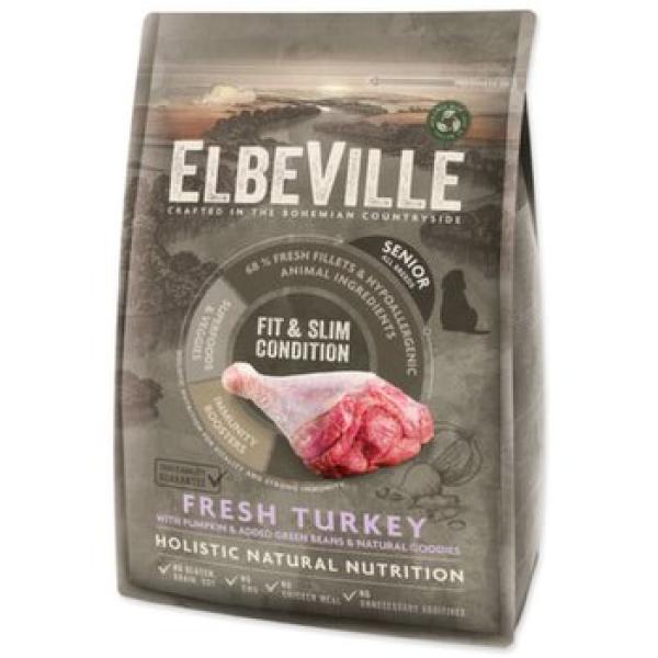 Krmivo ELBEVILLE Senior All Breeds Fit and Slim Condition Fresh Turkey 4kg (obrázek 4)