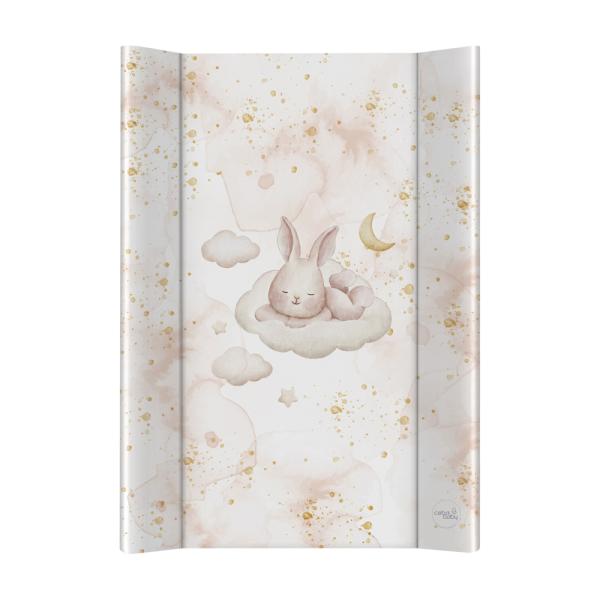 CEBA Podložka přebalovací 2-hranná s pevnou deskou (50x70) Ultra Light Sleepy Bunny (obrázek 3)