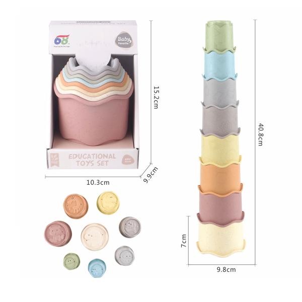 ZIRO Stohovací kelímky 8 ks