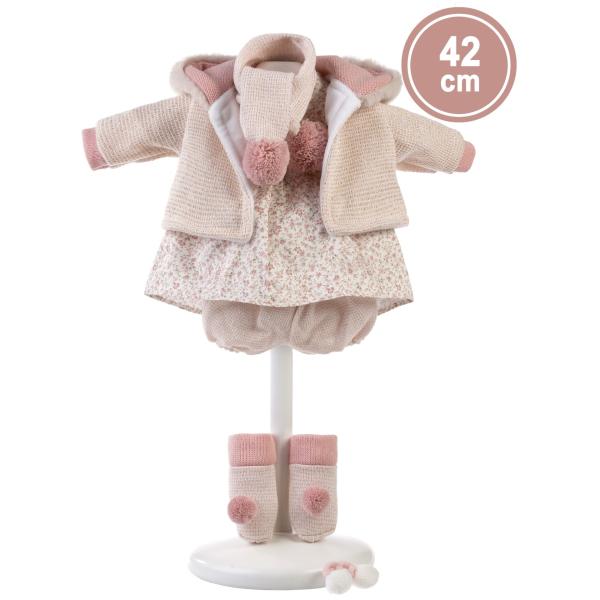 Llorens 424J JULIA - realistická panenka se zvuky a měkkým látkovým tělem - 42 cm (obrázek 4)