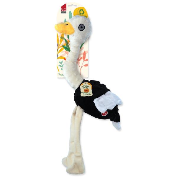 Hračka Dog Fantasy Recycled Toy pštros pískací se šustícími křídly 49cm (obrázek 3)