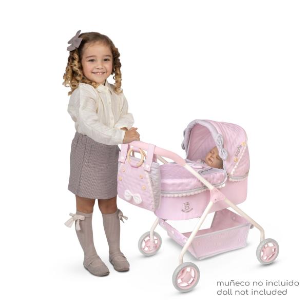 DeCuevas 86075 Můj první kočárek pro panenky s taškou Sophie 2025 - 56 cm (obrázek 4)