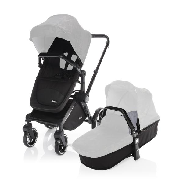 Zopa Kočárek Evoque - základ, Black / Black