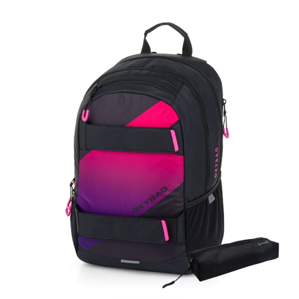 Študentský batoh + etue OXY Sport Ombre girl