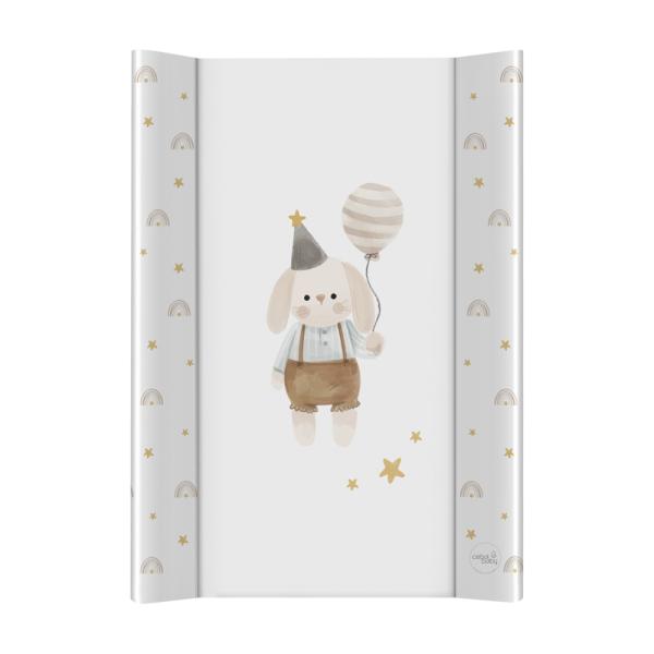 CEBA Podložka přebalovací 2-hranná s pevnou deskou (50x70) Ultra Light Birthday Bunny (obrázek 3)