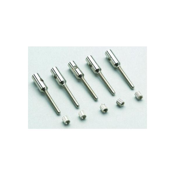 Estremità filettata M2 per stelo in carbonio 3mm (5)